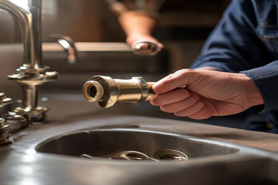 Fountain City Plumbing — professional plumber working on copper pipes under a sink
